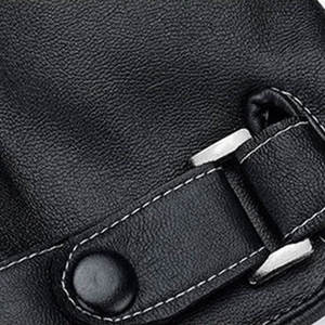 Nouveau dernier style couleur unie mode gants en cuir prix d'usine vente en gros de haute qualité nouveau design mode gants en cuir - Product Image 4