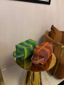 Nylon Recycled Custom Pattern Polypropylene Plastic Cosmetic Toiletry Pouch Fashion Zipper Makeup <b>Bag</b> for Women New Luxury - Product Image 5