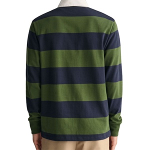 2025 NUEVO wHOLESALE 100% Personalizar Rugby Shirt Hombres Raya Manga larga Rugby Deportes Polo Estilo para hombres Rugby Polos - Product Image 2