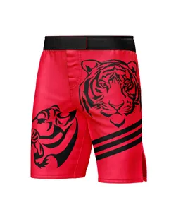 Pantalones cortos MMA con impresión por sublimación de logotipo personalizado, ropa UFC de secado rápido transpirable, pantalones cortos MMA para hombre, venta al por mayor, personalizados