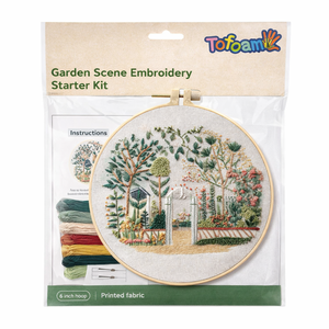 TOFOAM OEM Vente en gros Kit <span class=keywords><strong>de</strong></span> broderie rond classique en tissu <span class=keywords><strong>de</strong></span> coton fait main, thème bien-être, éco-responsable, pour <span class=keywords><strong>point</strong></span> <span class=keywords><strong>de</strong></span> <span class=keywords><strong>croix</strong></span> - Product Image 4