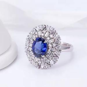 New Year Sals New Products Discount Natural Radiant Fancy Cut Diamondring 925 Sterling Silver <b>Women</b> Jewelry <b>Rings</b> - Product Image 1