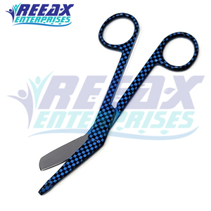 Nouveauté Ciseaux à pansements Lister à dents bleues 5,5 mm en acier inoxydable certifiés CE Classe II de haute qualité pour la chirurgie REEAX - Product Image 2