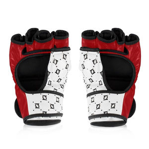 Nouveaux gants de boxe professionnels Fair tex rouge et blanc, équipement de boxe MMA de haute qualité, poignées en cuir, usage quotidien en plein air - Product Image 3