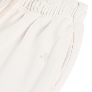 Pantalons de survêtement personnalisés en molleton lourd délavé à l'acide pour hommes, style vintage uni, streetwear, écologique, décontracté, broderie haute - Product Image 5