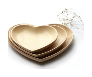 Plateau en bois durable Assiette pour aliments chauds Forme et taille personnalisées Plateau de service en bois écologique fabriqué à partir de différents types de bois - Product Image 4