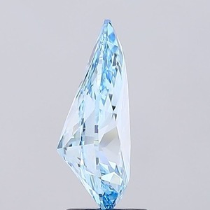 3.26ct ลูกแพร์เพชรปลูกในห้องปฏิบัติการ VVS1สีฟ้าสดใสแฟนซี - Product Image 2