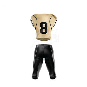 Nouveau style couleur unie respirant grande taille ensembles d'uniformes de football américain poids léger logo personnalisé de haute qualité - Product Image 2