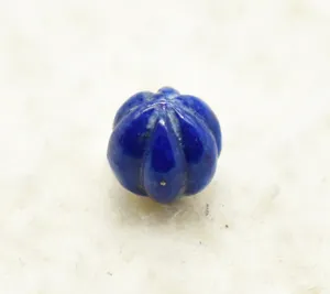 Natural Lapis Lazuli Carved Pumpkin Crystal Beads For Jewelry Making 10 MM Size Loose Gemstone Beads Carved Crystal