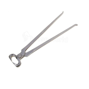 Premium 14 Curved Jaw Hoof Nail Clincher Herramienta de herrador de acero de alto carbono Agarre ergonómico Instrumento veterinario reutilizable para caballos - Product Image 5