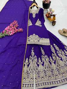 ETHENIC SERIES OF PLAZZO SHARARA WITH <b>TOP</b> AND SUPATTA HEAVY WEDDING WEAR OF <b>FESTIVE</b> SEASON - Product Image 4