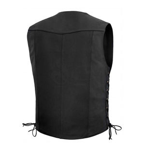 Chaleco Utilitario de Invierno para Hombre de Alta Calidad, Estilo Urbano, Multibolsillos, Táctico, de Cuero, Impermeable, Largo Regular - Product Image 6