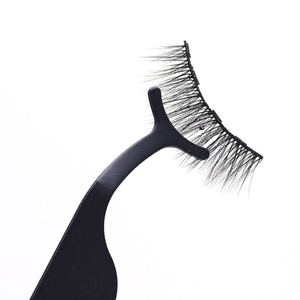 Outil applicateur de cils en acier inoxydable pour faux cils, pince à cils de précision pour une application facile des cils - Product Image 1