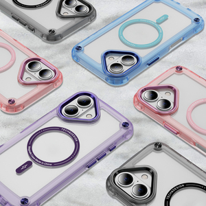 Diseño Popular semitransparente a prueba de golpes fundas para teléfonos móviles Tpu accesorios magnéticos para teléfonos para iPhone 16 15 14 13 12 11 - Product Image 3