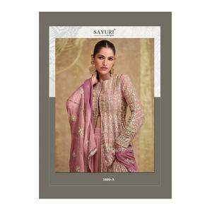 Juego de Georgette Salwar Kameez de lujo de calidad superior con fondo Santoon coordinado y Dupatta disponible a un precio asequible - Product Image 5