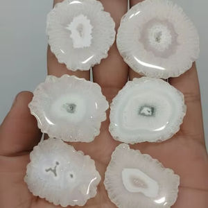 พลอยธรรมชาติคุณภาพ AAA แบบคาโบชอง ขายส่งพลอยหลวม รูปทรงผสม สีขาว ของขวัญปีใหม่ 20% ลดราคา - Product Image 5