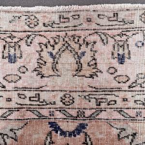 0.6x11.2 ft <b>Runner</b> Turkish Rug, <b>Red</b> Bordered Vintage Rug - Product Image 5