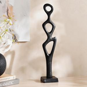 Sculpture en métal artisanale exquise superbe pièce de déclaration artistique parfaite pour la décoration moderne de la maison ou du bureau - Product Image 3