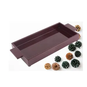 Lacquer Tray Competitive Price With Handles Handicraft Decorative Luxury Customized Logo Made In Vietnam Manufacturer