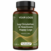 Complément Alimentaire Happy Legs 60 Capsules 380mg Circulation des Jambes Soulagement de la Lourdeur Orthopédique OEM Marque Privée Fabriqué en Italie