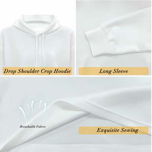 Fournisseur en gros de sweats à capuche à manches longues pour femmes, personnalisables, impression par sublimation, couleur personnalisée, streetwear d'automne, polaire, en vrac - Product Image 6