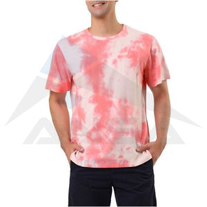 ขายส่งเสื้อยืดมัดย้อมคุณภาพสูงสําหรับผู้ชายเสื้อระบายอากาศผ้าฝ้าย 100 Tie Dye เสื้อยืดสําหรับผู้ชาย - Product Image 1