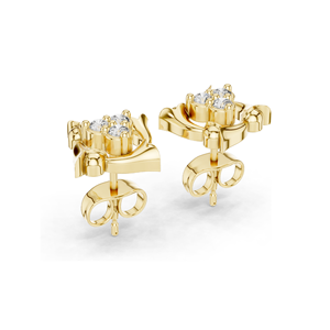 Pendientes de Diamantes de Laboratorio, 0.21 CT de Peso Total, Oro de 18KT, 14KT, 10KT y Plata 925, Opciones de Moissanita y Diamantes de Laboratorio - Product Image 4