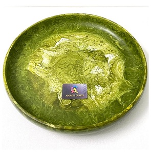 Haute Tendance Élégant Décoratif À La Main En Résine Plateaux De Service Alimentaire Meilleure Qualité Hôtel Utilisation Écologique Durable Toutes Les Tailles - Product Image 4
