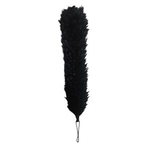Gorro Balmoral con Plumas de Avestruz Blanqueadas de 4 Pulgadas - Product Image 1