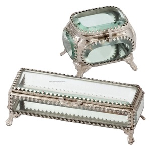 Latest Design Brass Beveled Glass Luxury Jewelry <b>Packing</b> <b>Box</b> Modern Gifted <b>Box</b> Golden Jewelry Storage Glass <b>Box</b> - Product Image 5