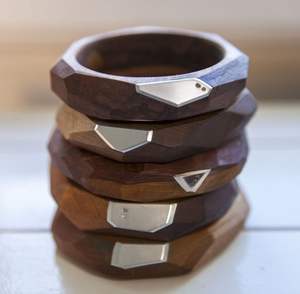 Artisan Made Waterproof Wooden Bangles for Women Smooth Finish Customizable Ethnic Jewelry Accessory for Business Gifts Boutique - Product Image 1