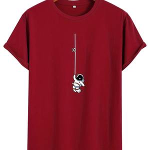 Camisetas Deportivas Personalizadas de 340 Gramos, 100% Algodón, Transpirables, de Secado Rápido, Ecológicas, para Fitness, Musculación, Running, Gimnasio, para Hombre - Product Image 1