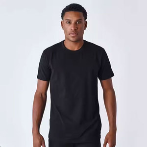 Venta al por mayor personalizado 100% algodón de los hombres de gran tamaño Slim Fit camiseta superior de moda ropa casual con logotipo personalizado - Product Image 3