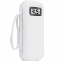 Étui de voyage isotherme en cuir PU pour médicaments, sac de conservation au froid pour stylos à insuline et flacons, avec fermeture éclair
