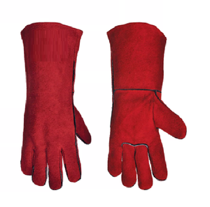 High quality Leather Welding Gloves for Hot <b>Environments</b> Welding Gloves Leather Large Made with Kevlar Welding Gloves - Product Image 3