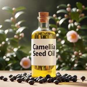 Venta al por mayor de aceite de semilla de Camellia Japonica, proveedor de aceite de semilla de té a granel, crema hidratante para la piel de grado cosmético - Product Image 3