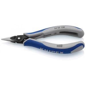 Pince de serrage de précision Knipex pour électronique, poignée multi-composants avec mors demi-ronds, tête polie - Product Image 1