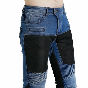 Logotipo de marca personalizado Diseño acanalado Transpirable Alta calidad CE Aprobado Unisex Moto Cargo Pantalones para todas las estaciones - Product Image 2