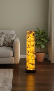 Handmade Resin Flower-Shaped LED Lamp Night Light Diving Statue Design Underwater <b>Theme</b> Home Decoration Mother's Day <b>Gift</b> - Product Image 6