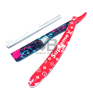 OEM ODM Service Professional Stainless Steel Manual Hair Removal Barber <b>Razor</b> Custom Branding Fully Printed Single Blade Bamboo - Product Image 6