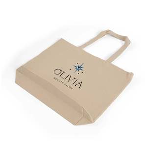 Customized Med/Large Canvas Tote <b>Bag</b> with <b>Long</b> Handles Solid Color and Durable Feature-TG250 - Product Image 5
