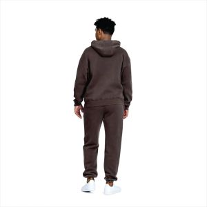 Conjuntos Deportivos para Hombre, Color Marrón Oscuro, 100% Algodón, Felpa, Talla Grande, con Logotipo Personalizado Bordado, Fabricación de Conjuntos Deportivos - Product Image 5