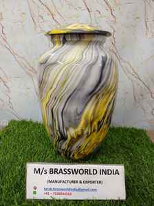 Fournisseur de qualité supérieure d'urnes de crémation en métal et aluminium pour cendres humaines adultes à prix réduit avec logo personnalisé - Product Image 2