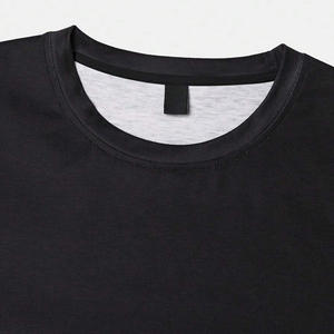 เสื้อยืดผ้าฝ้ายโอเวอร์ไซส์ทรงหลวมพอดีตัวสำหรับผู้ชายสวมใส่สบายในฤดูร้อนและมีป้ายปักพิมพ์ลายตามสั่ง - Product Image 6