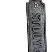 Plaque de signalisation en fonte, produits en gros, plaque de signalisation vintage pour bureau