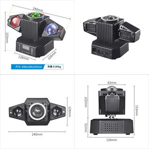 Toptan <span class=keywords><strong>LED</strong></span> RGBW DMX ses kontrolü sahne lazer etkisi disko işık için parti Bar DJ disko KTV arı göz etkisi işık - Product Image 6