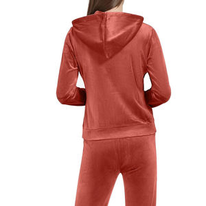 Impression entièrement personnalisée Survêtement en velours pour femmes à vendre Streetwear Top tendance Taille adulte Survêtement en velours pour femmes - Product Image 2