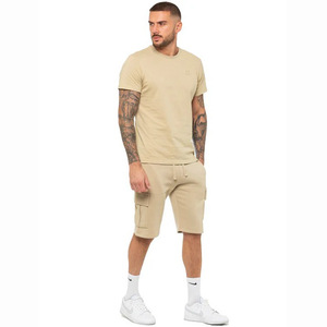 Meilleur prix Ensemble t-shirt et short en coton pour hommes pour l'été Style décontracté respirant - Product Image 2