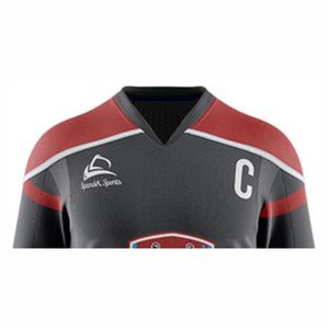 Tissu respirant pour maillot de hockey-balle personnalisé avec ajustement professionnel et coutures durables pour les vêtements de hockey sur glace - Product Image 4