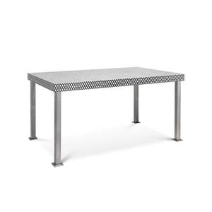 Venezia <b>Solid</b> <b>Wood</b> Dining <b>Table</b> with Marble Top Modern European Design Oval Shape Extendable Feature for Home Use - Product Image 2